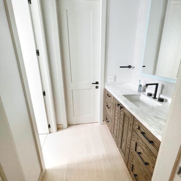 Custom bathroom cabinetry detail 6