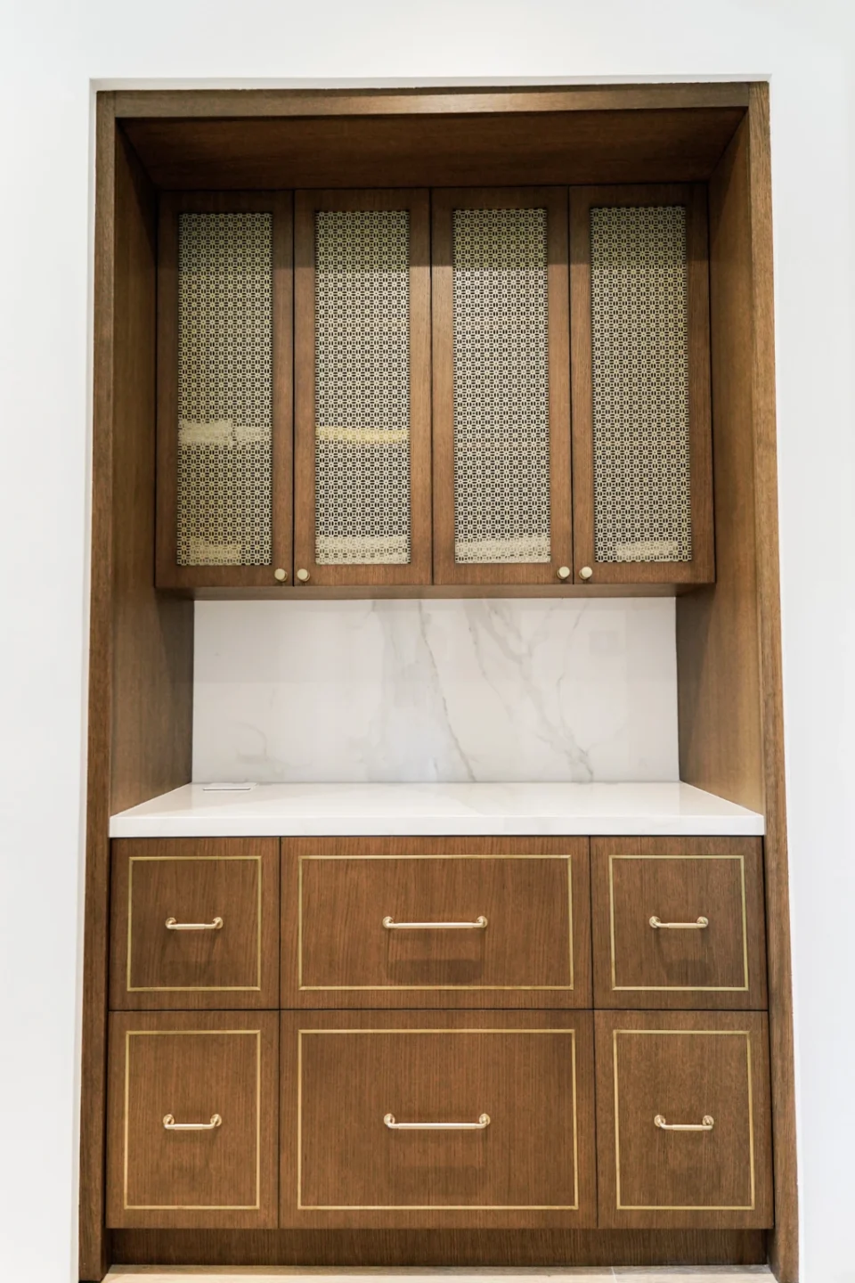Custom built-in coffee station