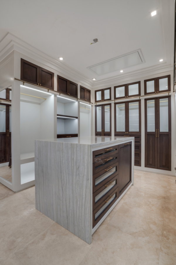 Residential closet and millwork detail