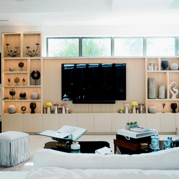 Custom TV wall unit