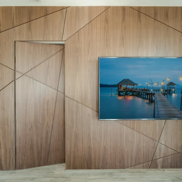 Custom wall paneling detail 2
