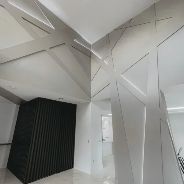 Custom wall paneling detail 8