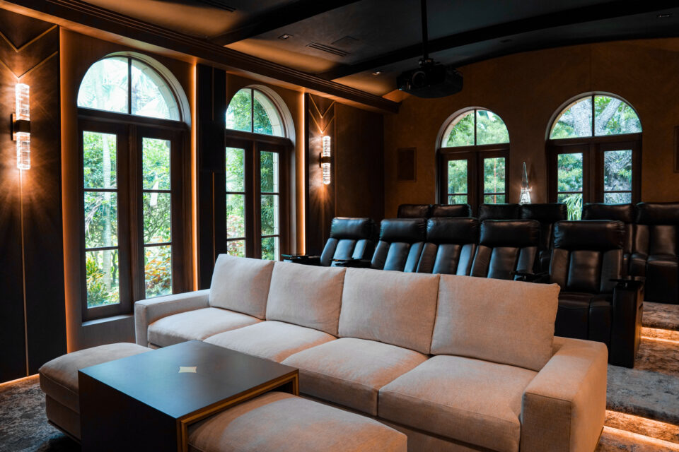 Custom wall paneling installation